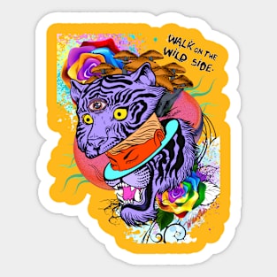 Walk on the wildside psychedelic Sticker